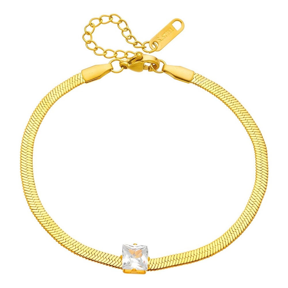18K GOLD PLATED STAINLESS STEEL BRACELET, INTENSITY